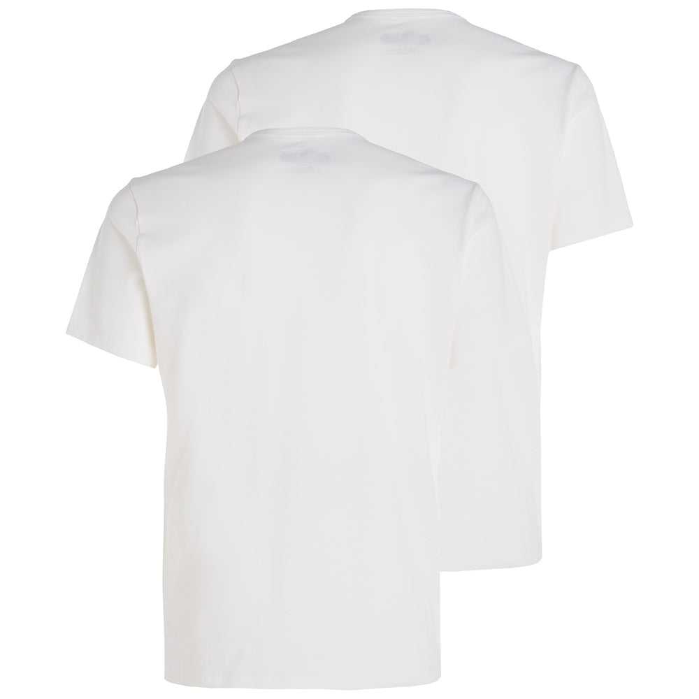 Calvin Klein-2-Pack Modern Cotton Lounge T-Shirts, White-UNDERU