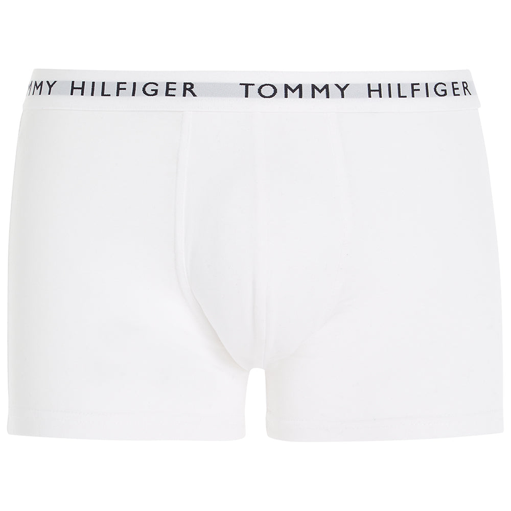 Tommy Hilfiger-3-Pack Recycled Essentials Stretch Boxer Trunks, Red/White/Navy-UNDERU