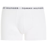 Tommy Hilfiger-3-Pack Recycled Essentials Stretch Boxer Trunks, Red/White/Navy-UNDERU