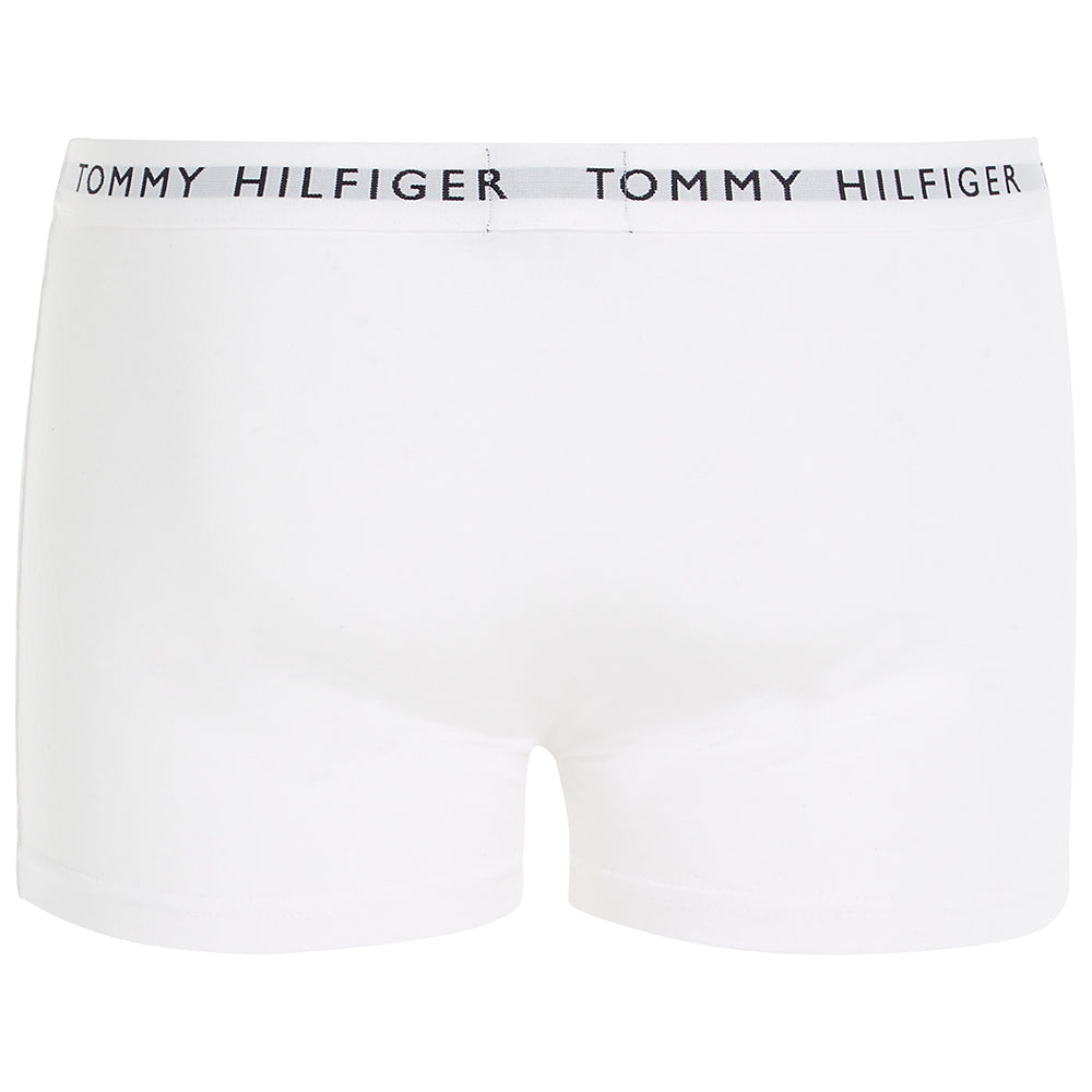 Tommy Hilfiger-3-Pack Recycled Essentials Stretch Boxer Trunks, Red/White/Navy-UNDERU