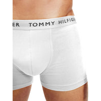 Tommy Hilfiger-3-Pack Recycled Essentials Stretch Boxer Trunks, Red/White/Navy-UNDERU