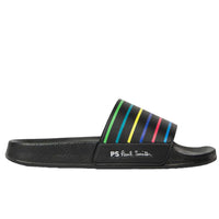 Sports Stripe Nyro Sliders, Black-Paul Smith-UNDERU