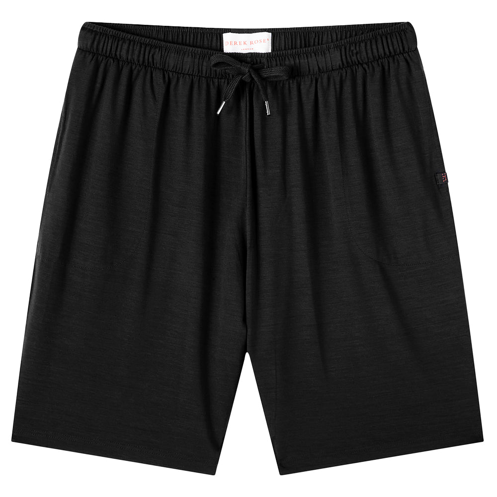 Derek Rose Men s Basel Micro Modal Stretch Lounge Shorts Black