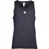 Dolce& Gabbana Tank Top Vest with Crest, Navy-Dolce & Gabbana-UNDERU