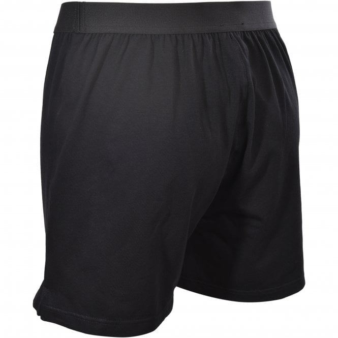 Dolce& Gabbana Lounge Shorts with Crest, Black-Dolce & Gabbana-UNDERU