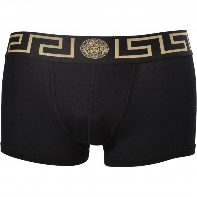 3-Pack Greca Border Low-Rise Boxer Trunks, Black/White/Navy-Versace-UNDERU