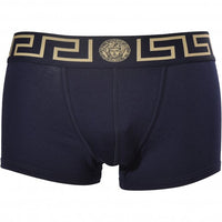 3-Pack Greca Border Low-Rise Boxer Trunks, Black/White/Navy-Versace-UNDERU