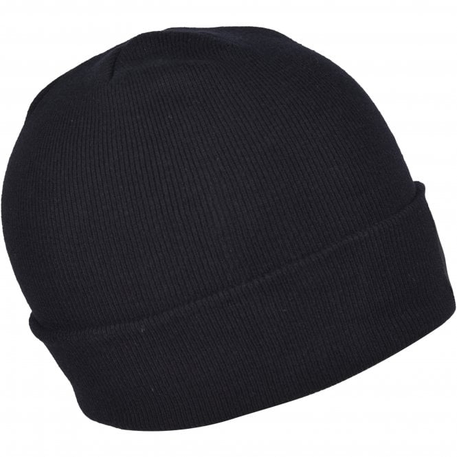 Organic Cotton Logo Patch Beanie Hat, Black-Bjorn Borg-UNDERU