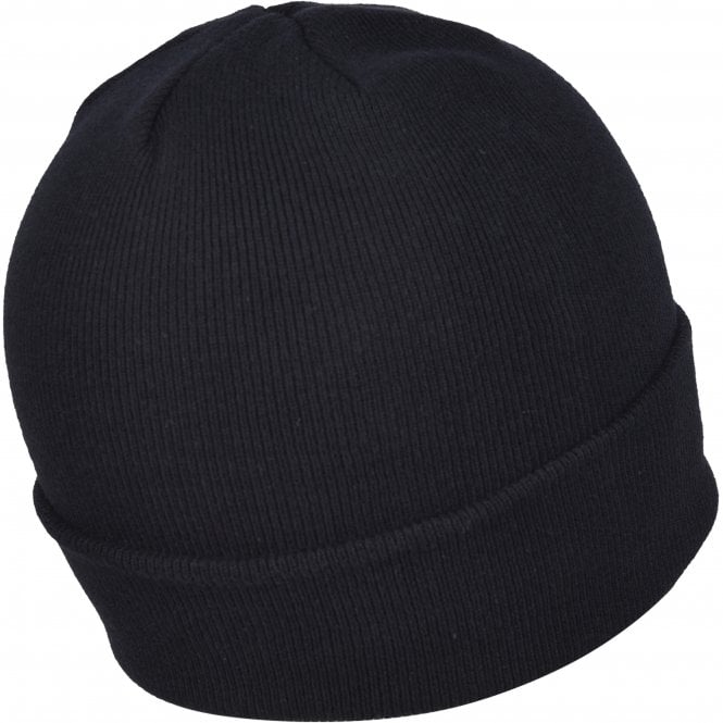 Organic Cotton Logo Patch Beanie Hat, Black-Bjorn Borg-UNDERU