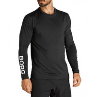 BORG Long-Sleeve Training Top, Black-Bjorn Borg-UNDERU