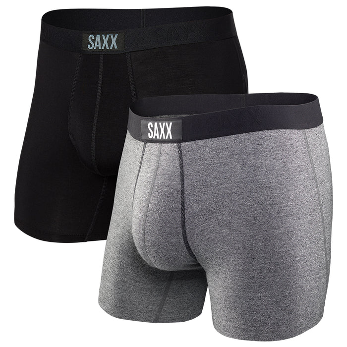 two-pack-of-saxx-vibe-boxer-briefs-in-black-and-grey