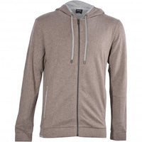 Cashmere Zip-Thru Hooded Jacket, Earth Marl-BOSS-UNDERU