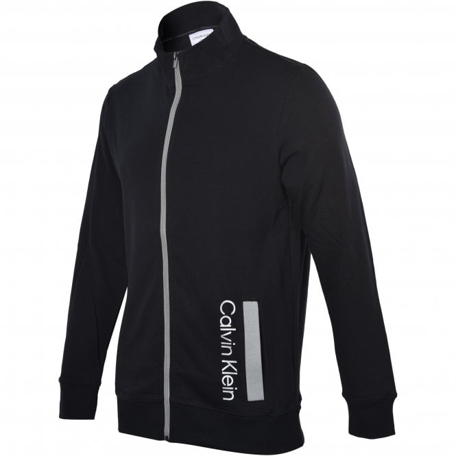 Calvin Klein Zip sweatshirt, Black-Calvin Klein-UNDERU