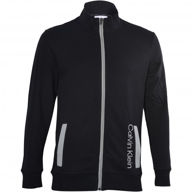 Calvin Klein Zip sweatshirt, Black-Calvin Klein-UNDERU