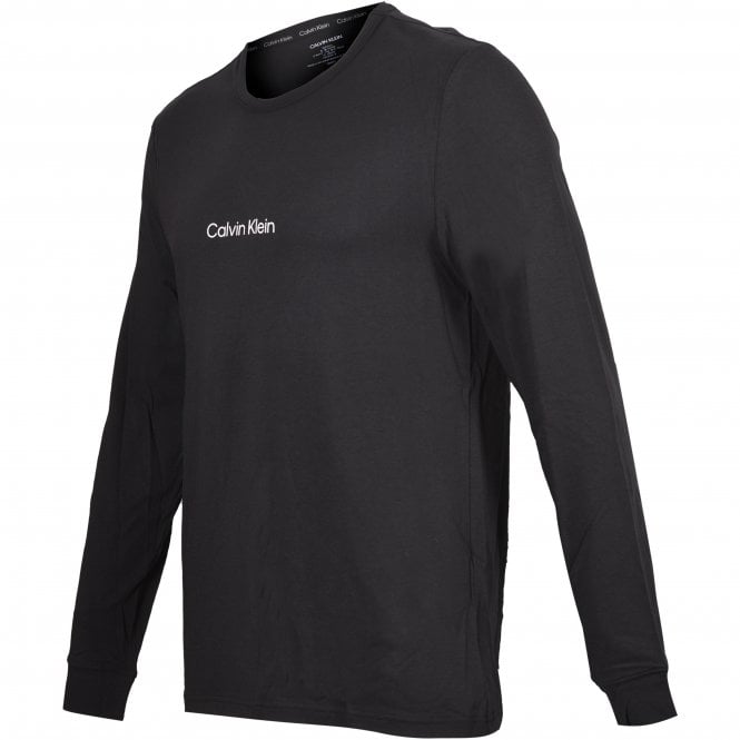 Modern Structure Lounge Long-Sleeve T-Shirt, Black-Calvin Klein-UNDERU