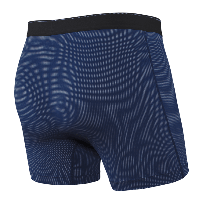 Quest New Dot Design Boxer Brief, Midnight Blue-SAXX-UNDERU