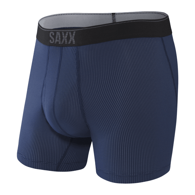 Quest New Dot Design Boxer Brief, Midnight Blue-SAXX-UNDERU