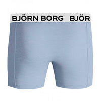 3-Pack Leafy Contrast Logo Boys Boxer Trunks, Burgundy/blue-Bjorn Borg-UNDERU