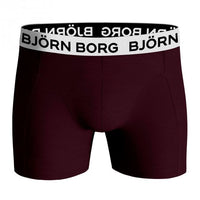 3-Pack Leafy Contrast Logo Boys Boxer Trunks, Burgundy/blue-Bjorn Borg-UNDERU