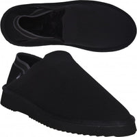 Home Slipper Loafers w/ faux fur lining, Black-BOSS-UNDERU