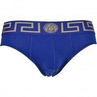 Greca Border Low-Rise Brief, Bluette/gold-Versace-UNDERU