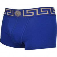 Greca Border Boxer Trunks, Blue-Versace-UNDERU