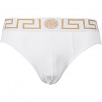 3-Pack Greca Border Low-Rise Briefs, Black/White/Navy-Versace-UNDERU