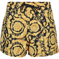 Golden Baroque Luxe Swim Shorts, Black/Gold-Versace-UNDERU