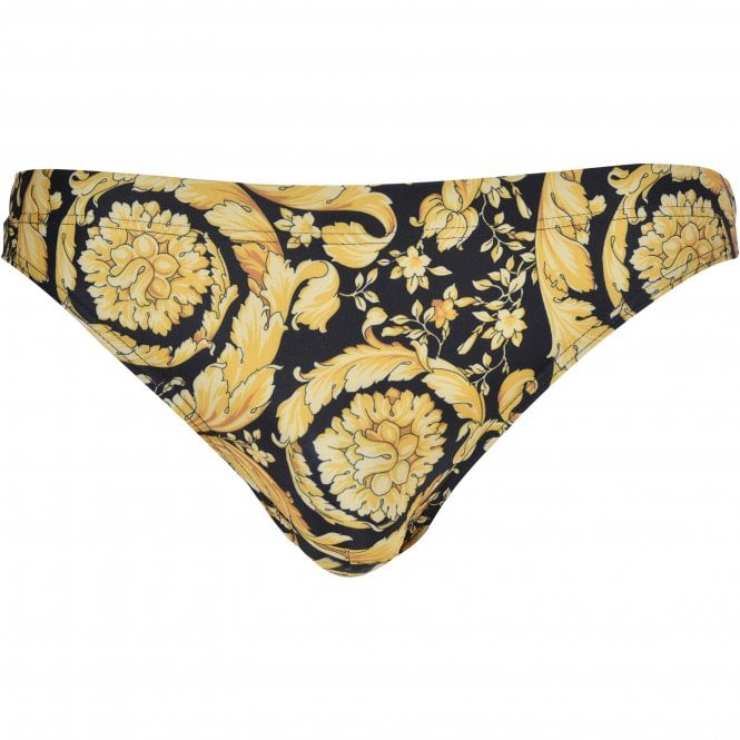 Golden Barocco Luxe Swim Briefs, Black/Gold-Versace-UNDERU