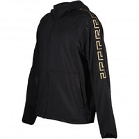 Iconic Logo Technical Gym Hoodie, Black/gold-Versace-UNDERU