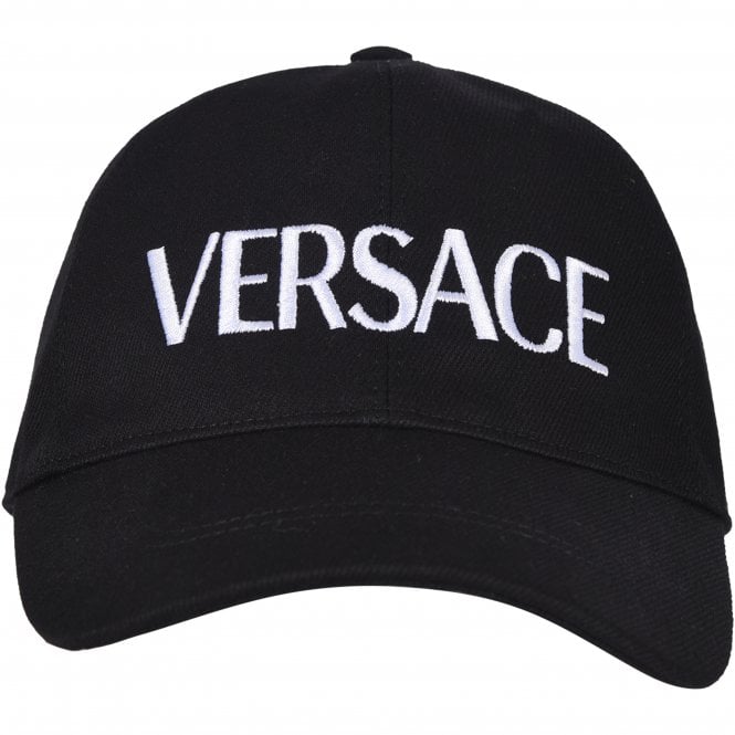 Large Logo Baseball Cap, Black/silver-Versace-UNDERU