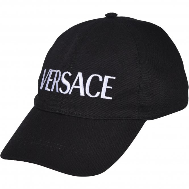 Large Logo Baseball Cap, Black/silver-Versace-UNDERU