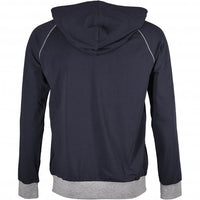 Mix & Match Zip-Thru Loungewear Hooded Jacket, Navy/grey-BOSS-UNDERU