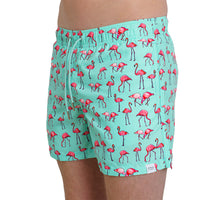 Flamingo Cluster Swim Shorts, Pale Green-Apres-UNDERU