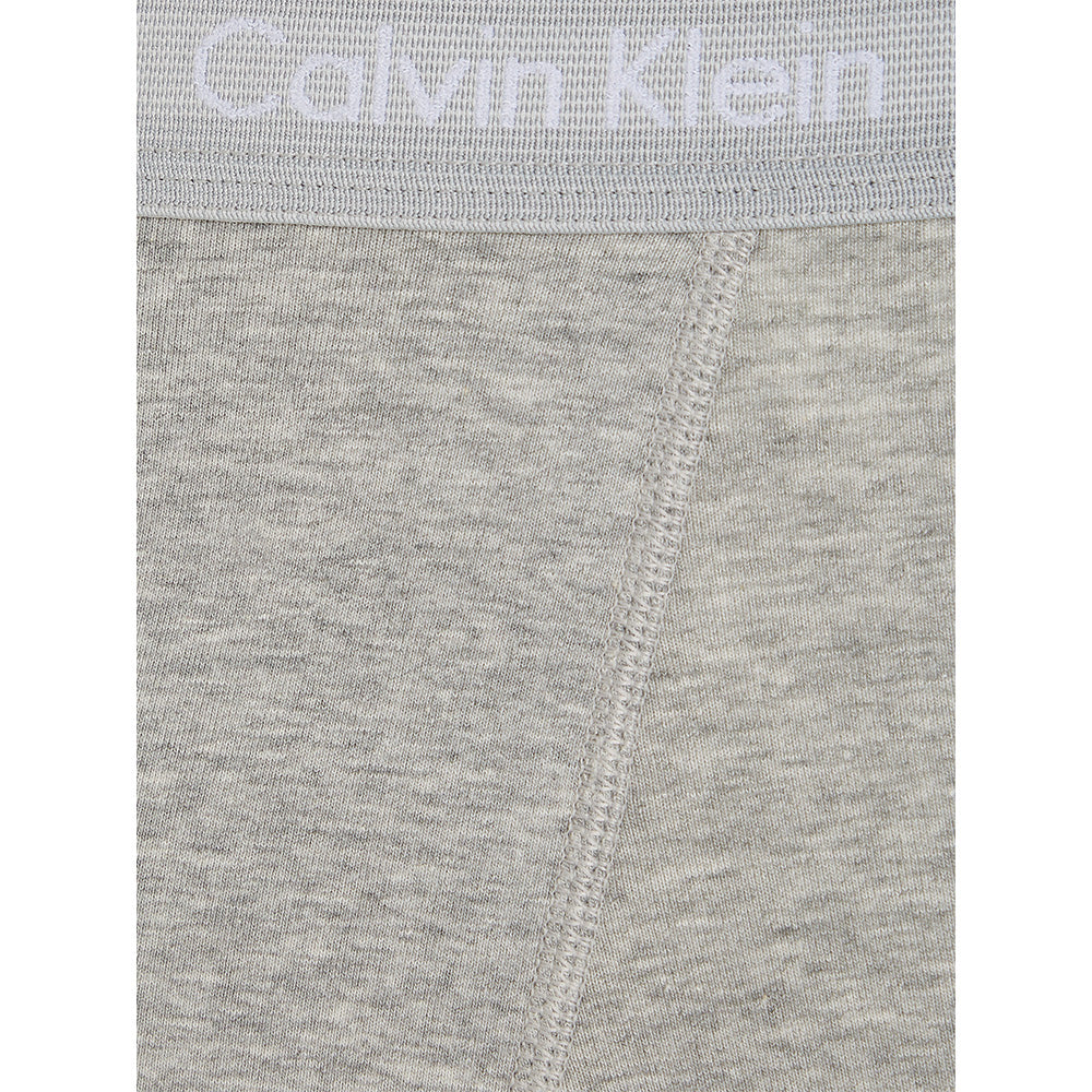 3-Pack Cotton Stretch Boxer Trunks, Grey Heather-Calvin Klein-UNDERU