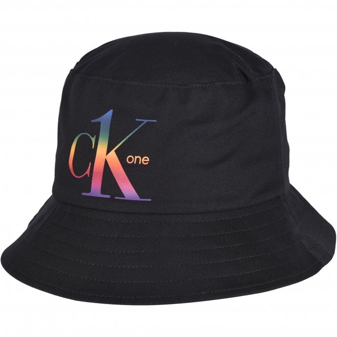 Pride Logo Bucket Hat, Black-Calvin Klein-UNDERU