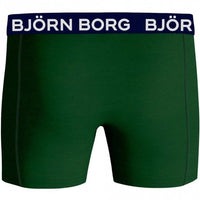 2-Pack Deckchair & Solid Boys Boxer Trunks, Green Mix-Bjorn Borg-UNDERU