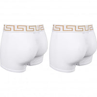 2-Pack Greca Border Boxer Briefs, White-Versace-UNDERU