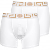 2-Pack Greca Border Boxer Briefs, White-Versace-UNDERU