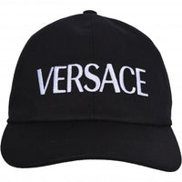 Large Logo Baseball Cap, Black/white-Versace-UNDERU