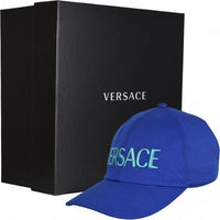 Large Logo Baseball Cap, Royal Blue/turquoise-Versace-UNDERU