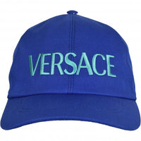 Large Logo Baseball Cap, Royal Blue/turquoise-Versace-UNDERU