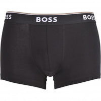 3-Pack Power Logo Boxer Trunks, Black/White/Grey-BOSS-UNDERU