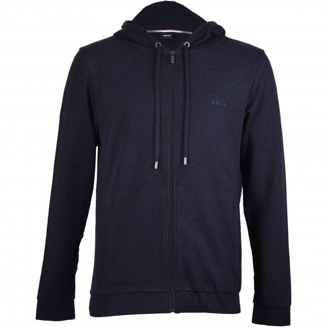 Cashmere Zip-Thru Hooded Jacket, Navy-BOSS-UNDERU