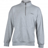 Embroidered Logo Qtr-Zip Track Jacket, Grey Heather-Calvin Klein-UNDERU