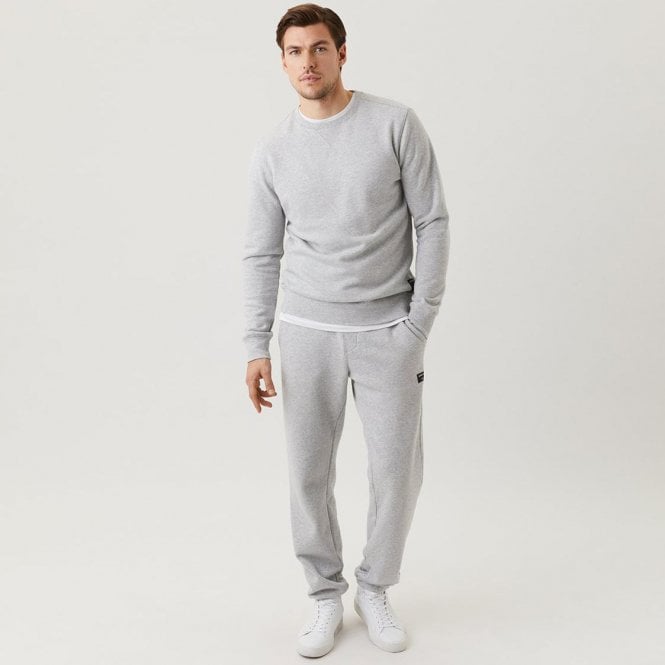 Centre Tracksuit Sweatshirt, Light Grey Melange-Bjorn Borg-UNDERU