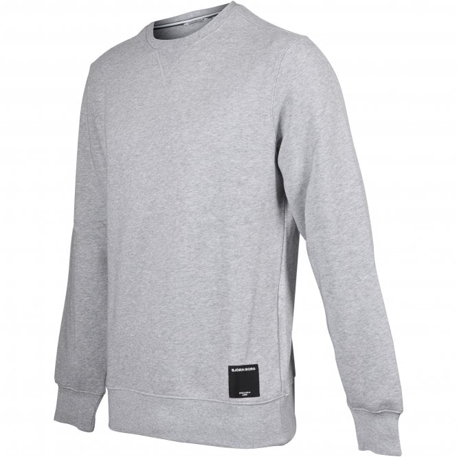 Centre Tracksuit Sweatshirt, Light Grey Melange-Bjorn Borg-UNDERU