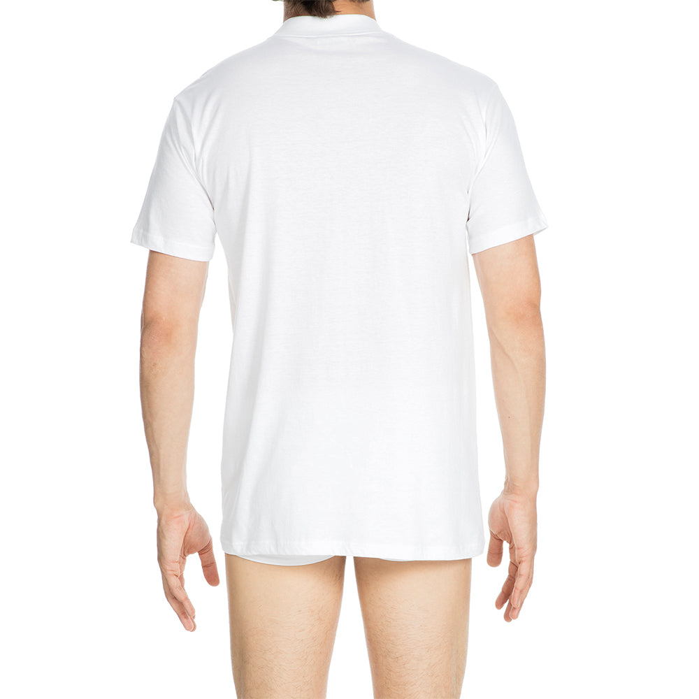 Plain white t shirt back best sale