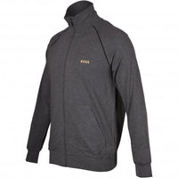 BOSS-Mix & Match Zip-Thru Loungewear Tracksuit Jacket, Charcoal/gold-UNDERU