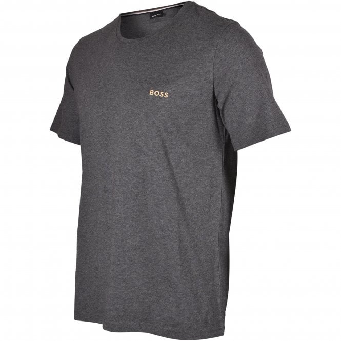 BOSS-Luxe Jersey Loungewear T-Shirt, Charcoal/gold-UNDERU